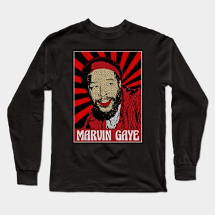 Vintage Marvin Gaye Pop Art Long Sleeve T-Shirt